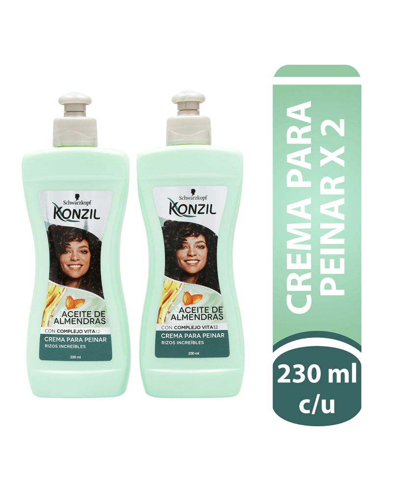 Crema Peinar Rizos Konzil Pote X230 Ml