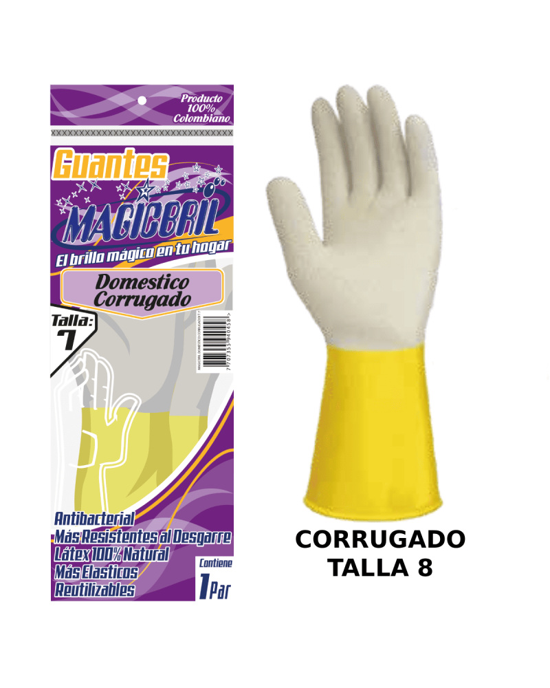 Guante Magicbril Corrugado Talla 8